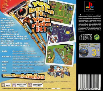 Theme Park World (EU) box cover back